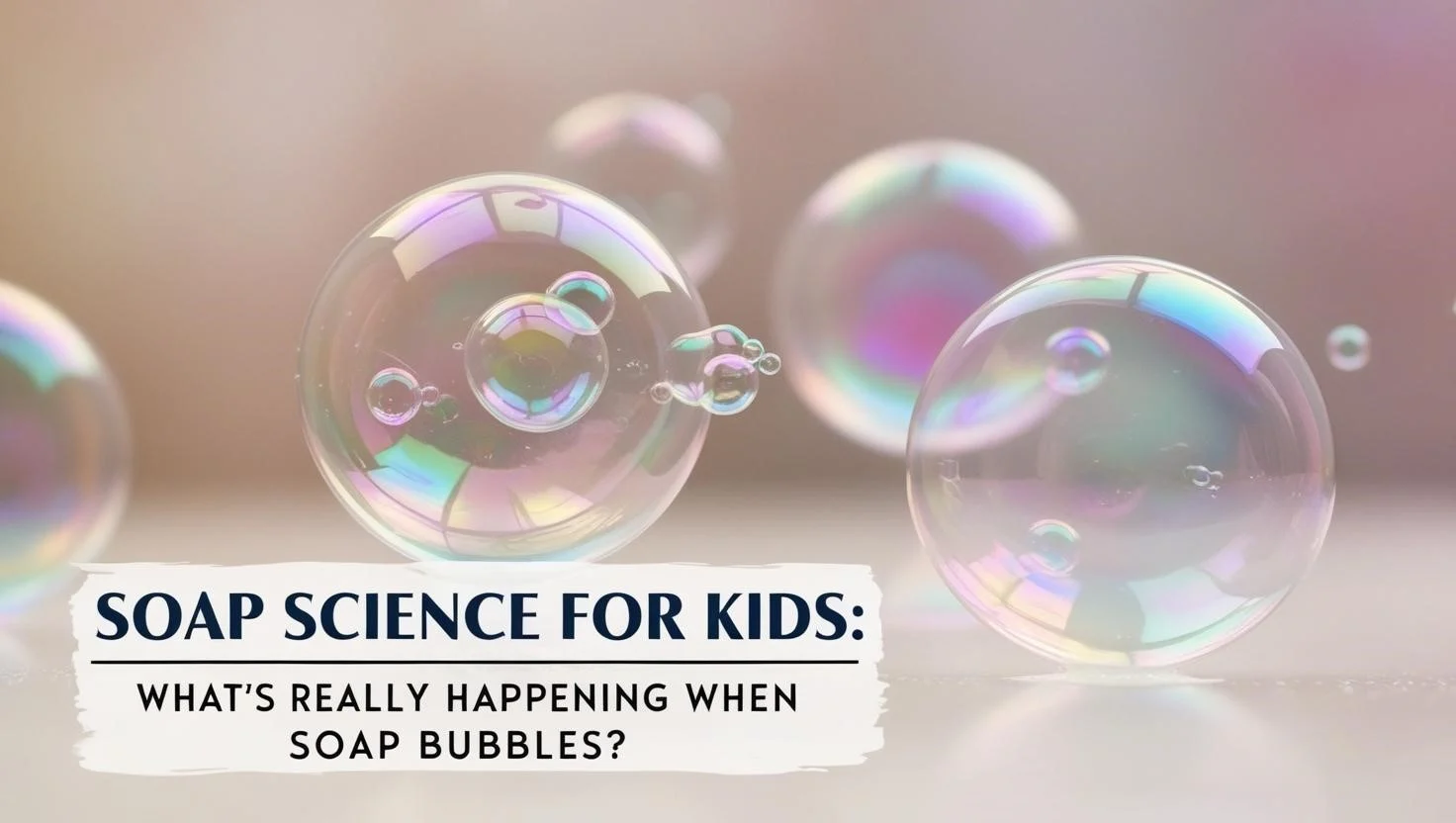 Soap Science for Kids: What’s Really Happening When Soap Bubbles?Second Blog Post